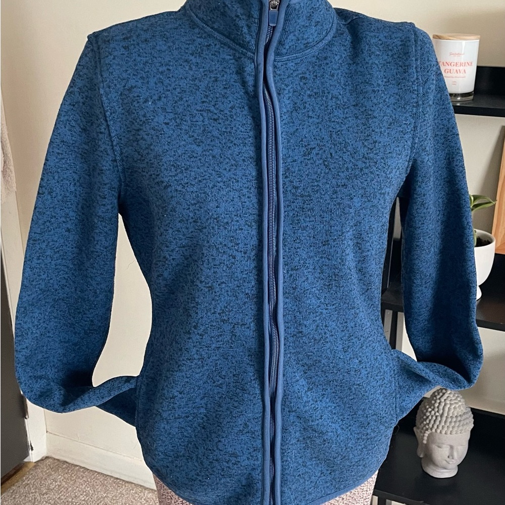 G.H. Bass & Co. Heathered Blue Teddy Jacket